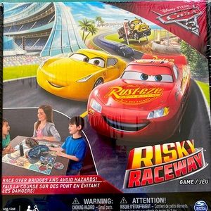 Disney Pixar Cars 3 Risky Raceway board game.
